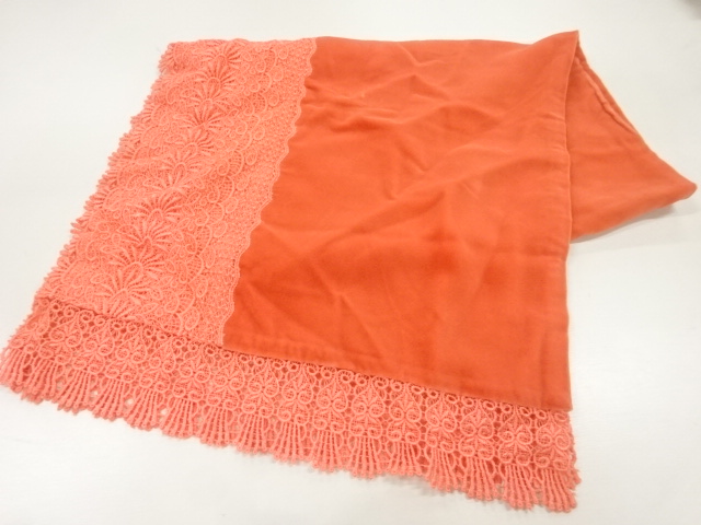 ビロードレース花模様ショール